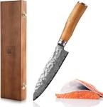 zayiko Minami Premium Santokumesser mit 17,5 cm Klinge gefertigt aus 67 Lagen...