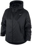 Nike Damen Essential Jacke, Black/Reflective Silv, L EU