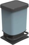 Rotho Paso M&uuml;lleimer 20l mit Deckel, Kunststoff (PP recycelt) BPA-frei, blau, 20l