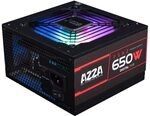 Azza ARGB 650W PC-Netzteil, schwarz, 2X PCIe AD-Z650 (Digital RGB)