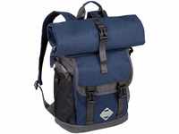 camel active Satipo Herren Rolltop Rucksack Backpack, 26 L Blau