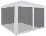 vidaXL Faltzelt 4 Mesh-Seitenw&auml;nde 3x3m Partyzelt Garten Pavillon Festzelt