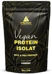 PEAK Vegan Protein Isolat - 750g Geschmack Strawberry I 25 Portionen I Pulver I
