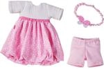 HABA 305555 - Kleiderset Traumkleid, Set aus Kleid, Haarband und Hose, Puppenzubeh&ouml;r