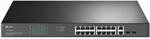TP-Link TL-SG1218MP 18-Port Gigabit Rackmount Switch mit 16 PoE+ Ports (250 Watt,