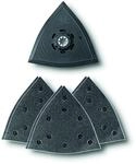 FEIN Schleifset, Set: gro&szlig;e gelochte Dreiecks-Schleifplatte (Kantenl&auml;nge 130 mm),