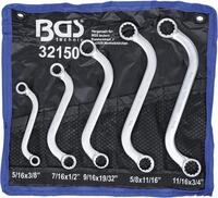 BGS 32150 | S-Form Doppel-Ringschl&uuml;ssel-Satz | Zollgr&ouml;&szlig;en | SW 3/8" - 3/4" 