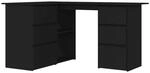 vidaXL Eckschreibtisch 6 Schubladen 2 Regale Schreibtisch Computertisch...