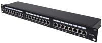 Intellinet 720854 1u (cat6a Patch Panel 24-Port FtP- - 1u Shield 90/deg Top/pun Dwn