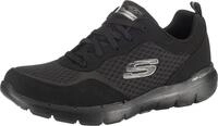 Skechers Damen Flex Appeal 3.0 Go Forward Laufschuhe, Black Leather Mesh Trim,...