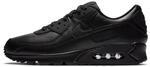 Nike Air Max 90 Leather Triple Black - 46