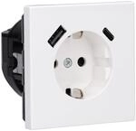 Jung LS1520-15CAWW SCHUKO-Steckdose mit USB Typ AC (3A) mit erh&ouml;htem