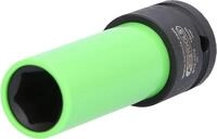KS Tools 515.1072 1/2" Alu-Felgen Kraft-Stecknuss robust, lang, 15mm