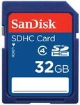 SanDisk SD SDHC 32GB Class 4 Speicherkarte
