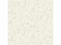 Jette Vliestapete mit Glitter Tapete floral natürlich 10,05 m x 0,53 m beige