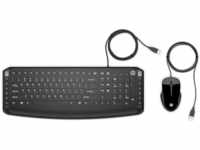 HP Pavilion Kombi Tastatur und Maus 200 (QWERTZ, kabelgebunden, 1.600 DPI,