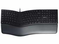 CHERRY KC 4500 ERGO, ergonomische Tastatur, Britisches Layout (QWERTY),