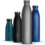 720&deg;DGREE Edelstahl Trinkflasche milkyBottle&rdquo; - 1L - BPA-Frei, Auslaufsicher,