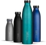 720&deg;DGREE Edelstahl Trinkflasche milkyBottle&rdquo; - 1L - BPA-Frei, Auslaufsicher,