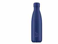 Chilly's Unisex – Erwachsene Matte Collection Trinkflasche, Blau, 500ml