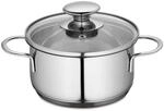 K&uuml;chenprofi Kochtopf 14 cm Mini Topf Edelstahl, Silber | Miniaturtopf, f&uuml;r alle