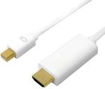 Mini-DisplayPort 1.2 auf HDMI High Speed with Ethernet (1.4) Anschlusskabel, 4K f&uuml;r