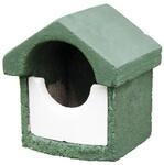 Erdtmanns 905960119 Nistkasten Holzbeton klein Halbh&ouml;hlenbr&uuml;ter gr&uuml;n