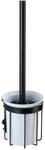 WENKO WC-Garnitur Classic Plus Black - WC-B&uuml;rstenhalter mit hochwertigem...