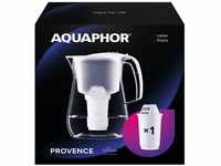 AQUAPHOR Wasserfilter Provence Weiß inkl. 1 A5 Filter I Karaffe für 4,2l I Großer
