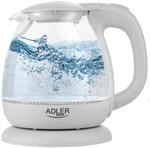 Adler AD1283G Glas Wasserkocher klein, 1 L Mini Wasserkocher
