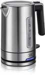 KHG Wasserkocher WK-105 ES Edelstahl, 1 Liter, abwaschbarer Kalkfilter,