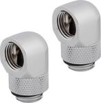 Corsair Hydro X Series, 90&deg; Adapter drehbar Doppelpack (Standard-G1/4"-Gewinde