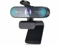 EMEET Webcam 1080P - NOVA Webcam mit Autofokus, Full HD Webcam mit 96°...