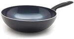 GreenPan Torino Gesunde antihaftbeschichtete Keramik 28cm/3,6 Liter Wok, PFAS frei,