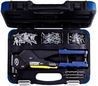 Rapid Blindnietzange RP60 Multi, Nietenzange mit 360&deg; drehbarem Kopf, Set im Koffer