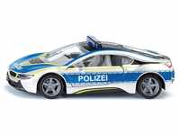 siku 2303, BMW i8 Polizeiauto, Metall/Kunststoff, 1:50, Blau/Silber, Flügeltüren