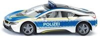 Siku 2303, BMW i8 Polizeiauto, Metall/Kunststoff, Blau/Silber, Fl&uuml;gelt&uuml;ren zum