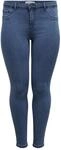 ONLY Carmakoma Damen Carthunder Push Up Reg Mbd Noos Skinny Jeans, Blau (Medium Blue