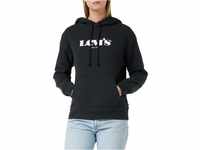 Levi's Damen Graphic Standard Hooded Sweatshirt Hoodie, New Logo II Caviar, XXS