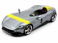 Bburago Ferrari Monza SP1 (grau metallic/gelb) 2019 1:18