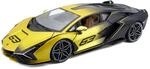 Bburago Lamborghini Sian FKP 37, schwarz gelb - Modellauto 1:18 Die-Cast