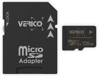 Verico 128GB microSD C10 UHS-1 Speicherkarte (inkl. Adapter)
