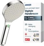 HANSA ACTIVEJET Digital Duschkopf 120mm | Bluetoothf&auml;hige Duschbrause mit digitaler