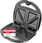 Emerio Doppel Sandwich Maker, BPA frei, klassische Form f&uuml;r dreieckiges Sandwich,