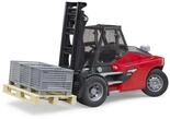 bruder 02513 - Linde HT160S Stapler mit Platte & 3 Gitterboxen - 1:16...
