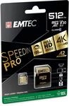 Emtec - UHS-I U3 V30 A1-512 GB, 256 GB - ECMSDM256GXC10SP - Speedin Serie - mit