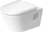 Duravit D-Neo WC-Set, WC wandh&auml;ngend, WC-Sitz mit Absenkautomatik, Toilette mit
