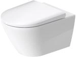 Duravit D-Neo WC-Set, WC wandh&auml;ngend, WC-Sitz mit Absenkautomatik, Toilette mit