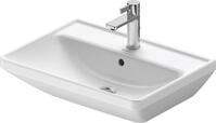 Duravit D-Neo Waschtisch, 600x440mm, 1 Hahnloch, mit &Uuml;berlauf, wei&szlig; Hochglanz,