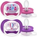 Philips AVENT Ultra Air Schnuller, 2er-Pack &ndash; BPA-frei, Schnuller f&uuml;r Babys von